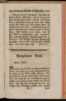 Vierzehenter Brief.