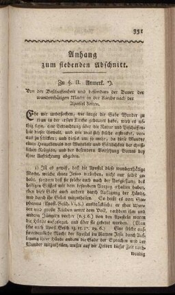 Anhang zum siebenden Abschnitt.