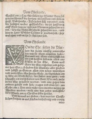 Vom Ehestande.