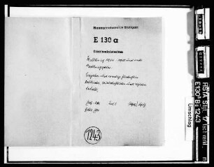 Weltkrieg 1914 - 1918 und erste Nachkriegsjahre: Eingaben und sonstige Zuschriften politischen, wirtschaftlichen und sozialen Inhalts