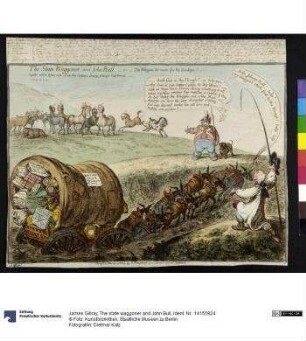 The state waggoner and John Bull