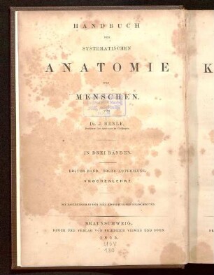 Handbuch der Knochenlehre des Menschen : mit 290 in den Text eingedruckten Holzschnitten