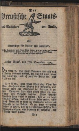 49stes Stück, den 7ten December 1799