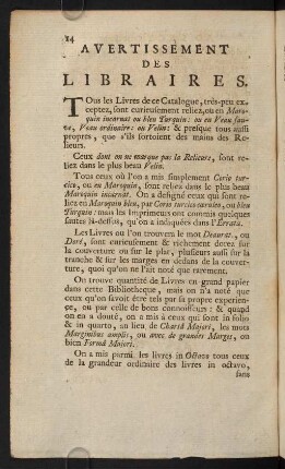 14-16, Avertissement des Libraires