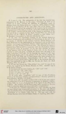 Corrections and additions