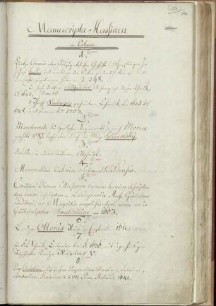 Manuscripta Hassiaca in octavo