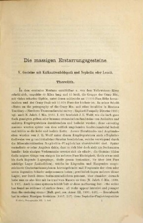 Lehrbuch der Petrographie. 3