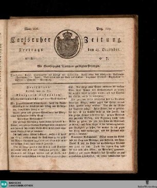 Karlsruher Zeitung, [No. 206]