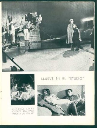 Llueve en el "studio" - Mientras Frank Borzage realizaba "Adios a las armas"