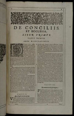 De Conciliis, Et Ecclesia, Liber Primus.