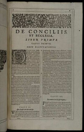 De Conciliis, Et Ecclesia, Liber Primus.