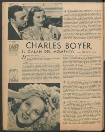 Charles Boyer, el galan del momento