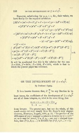 ON THE DEVELOPMENT OF ...