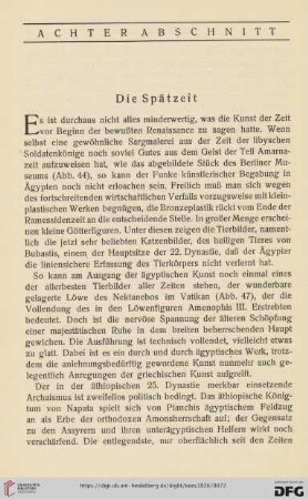 Die Spätzeit