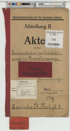 Sonderverfahren zur Entschädigung im Verwaltungswege: Harguth