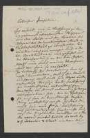 Brief von Georg von Frauenfeld an Regensburgische Botanische Gesellschaft