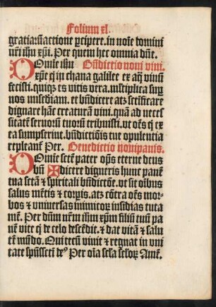 Benedictio novi panis.