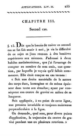 Chapitre III. Second cas.