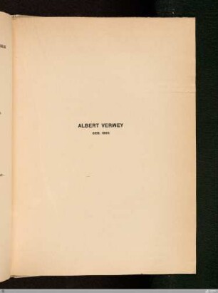Albert Verwey: Aus: Gesammelte Gedichte I
