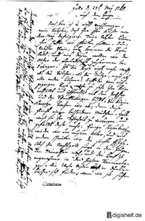 90: Brief von Johann Georg Jacobi an Johann Wilhelm Ludwig Gleim