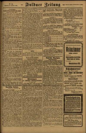 Zweite Ausgabe vom Samstag, den 17. Januar 1920.
