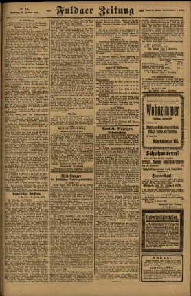 Zweite Ausgabe vom Samstag, den 17. Januar 1920.