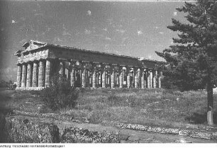 Reise nach Italien, italienische Landarbeiter, Tempel, Mai 1957