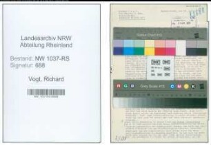 Entnazifizierung Richard Vogt , geb. 00.00.0000 (Polizeibeamter)