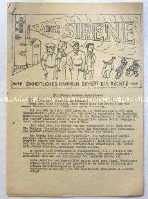 Betriebszeitung der KPD-Betriebsgruppe des Hamburger Betriebes JGG u.a. zur Betriebsratswahl