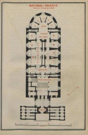 Grundriss. National-Galerie. Erstes Hauptgeschoß