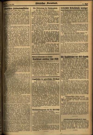 Zweite Ausgabe vom Freitag, den 10. Juli 1936.