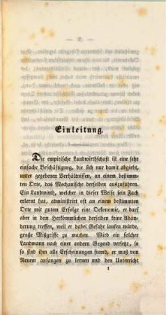 Landwirthschaftliche Vorträge, 1. Die Fruchbarmachung des Bodens