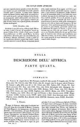 Della Descrizione dell' Affrica. Parte quarta.
