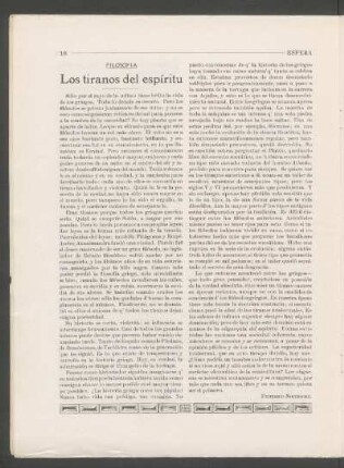 Los tiranos del espíritu