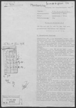 Söhnstetten: Pfarrbericht 1957