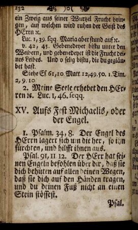 XV. Aufs Fest Michaelis, oder der Engel.