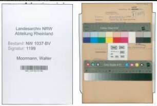 Entnazifizierung Walter Moormann , geb. 28.02.1902 (Ingenieur)