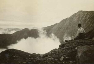 Österreich. Hohe Tauern. Glocknergruppe. Bergsteiger auf dem Max-Hirschel-Weg