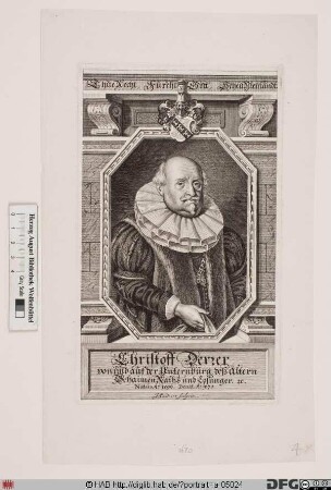 Bildnis Christoph Dörrer (Derrer) (von der Untern Bürg)