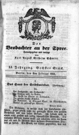 6. Stueck, 9. Februar 1852