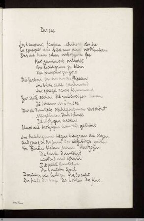 Der see : [SW I: H4]; [SW I, S. 59/122]