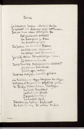 Der see : [SW I: H4]; [SW I, S. 59/122]