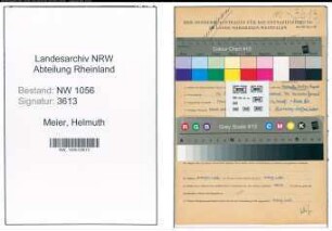 Entnazifizierung Helmuth Meier , geb. 16.02.1911 (Beamter)