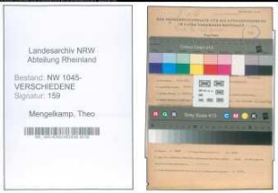 Entnazifizierung Theo Mengelkamp , geb. 08.04.1921 (Architekt)