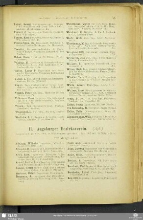 II. Augsburger Bezirksverein.