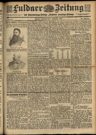 Ausgabe vom Dienstag, den 05. September 1899.