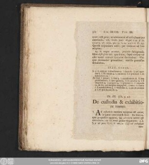 Tit. III. (IX. 3. 4.) De custodia & exhibitione reorum.