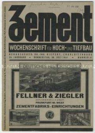 Wochenschrift für Hoch- und Tiefbau