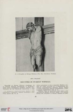 Krucyfiks ze Starego Wiśnicza
