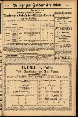 Zweite Ausgabe vom Donnerstag, den 16. November 1893.